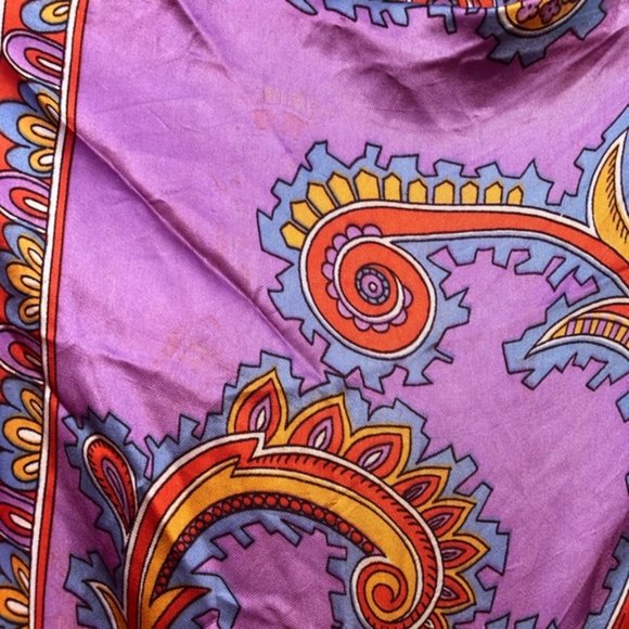 Vintage Silk Square Scarf